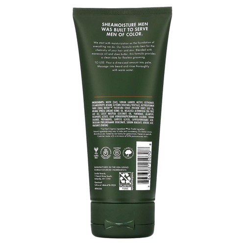 SheaMoisture, Для мужчин, средство для мытья бороды, масло маракуйи и масло ши, 177 мл (6 жидк. унц.)