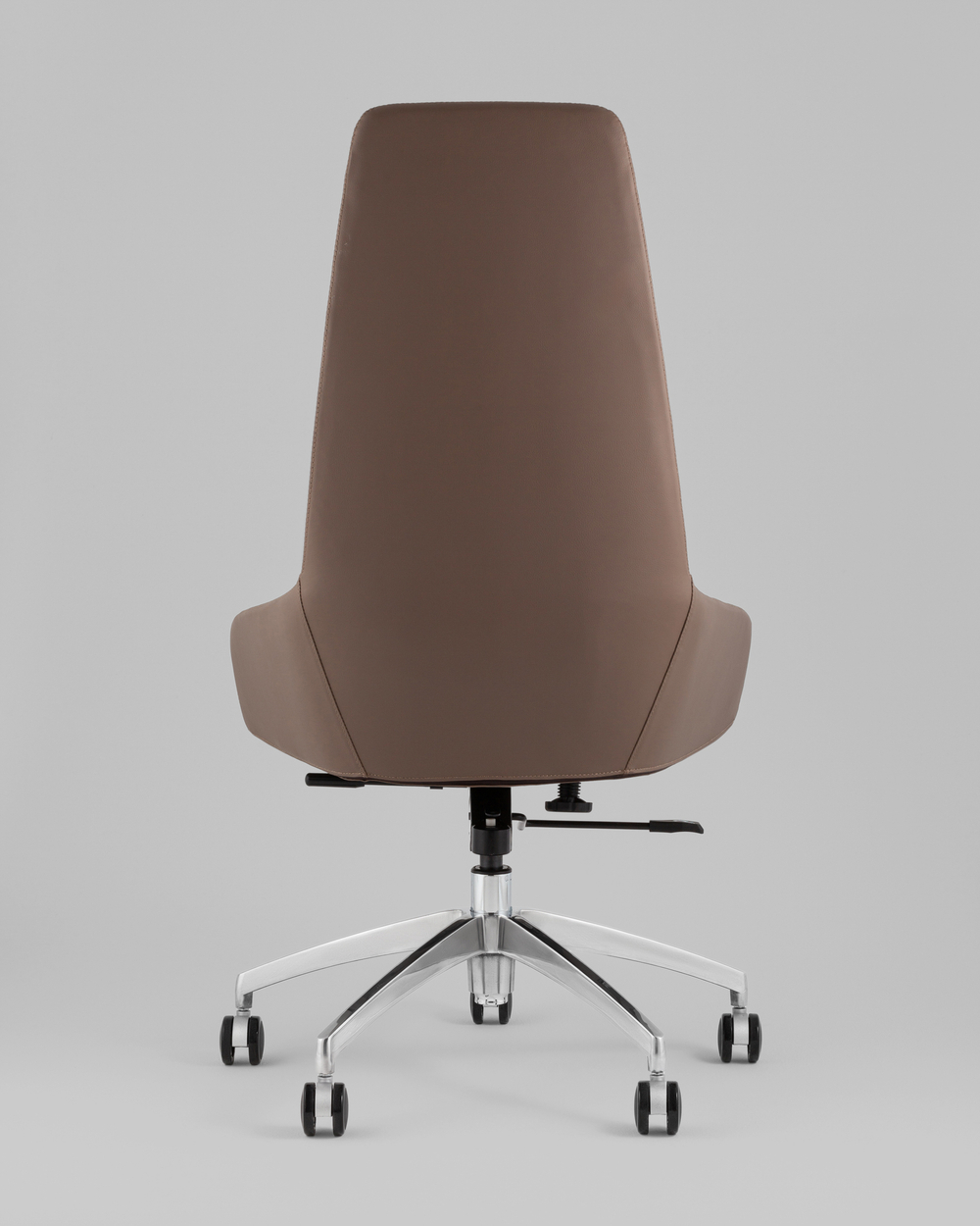 Кресло руководителя TopChairs Soulo светло-серый, коричневый