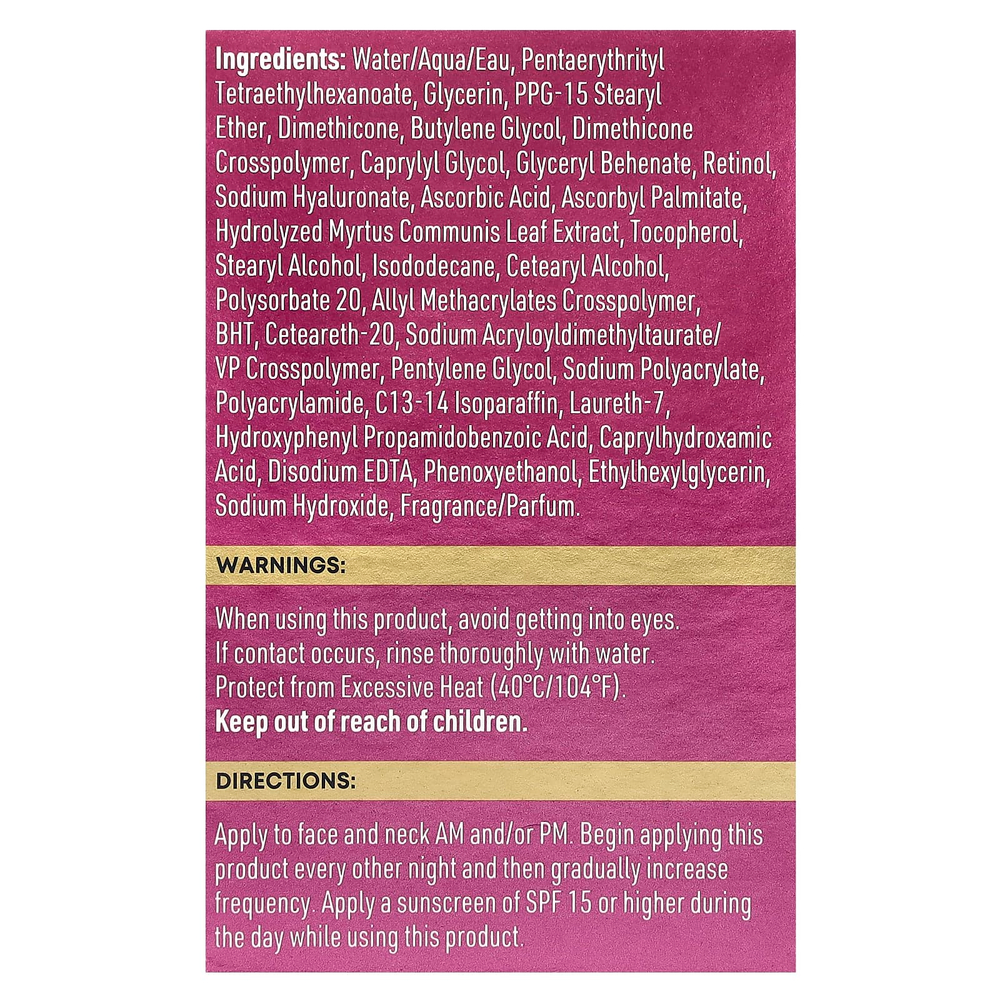 RoC, Retinol Correxion, крем для максимального увлажнения от морщин, 48 г (1,7 унции)