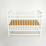 Кроватка детская Промтекс Мини КД мпМ белый маятник продольный