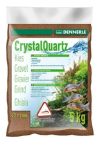 Dennerle Crystal Quartz - Натуральный аквариумный гравий, фракция 1-2 мм, цвет светло-коричневый, 5