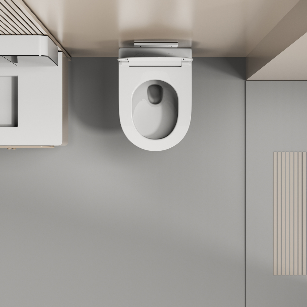 Унитаз ABBER Ultra AC1301 подвесной белый с ультратонким ободком