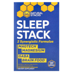 Natural Stacks, Sleep Stack, 2 флакона, 15 вегетарианских капсул в каждой