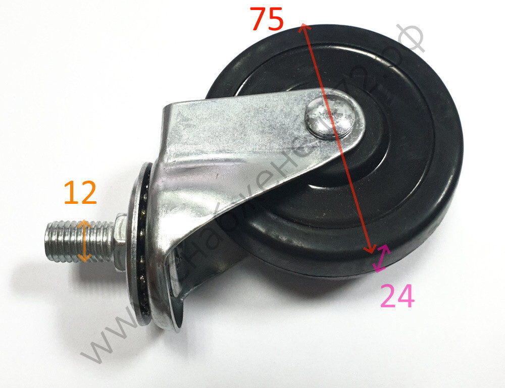 Поворотное колесо 75 мм.