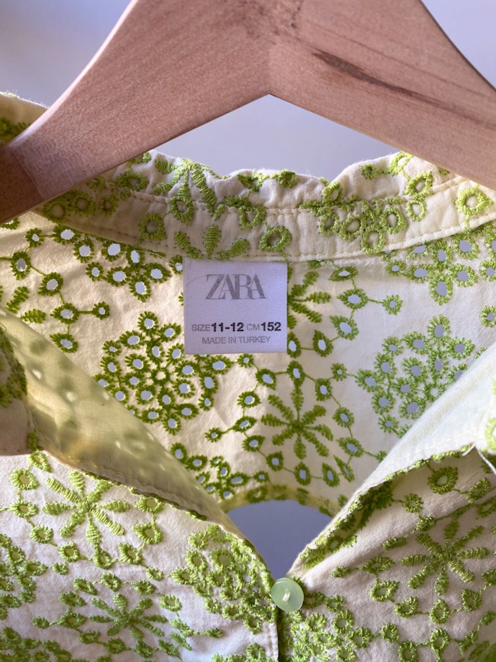 Хлопковая блузка Zara, 152