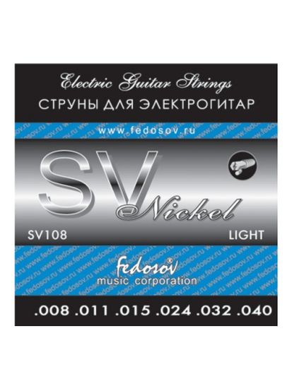 Cтруны для электрогитары 8-40 Fedosov SV108 Light