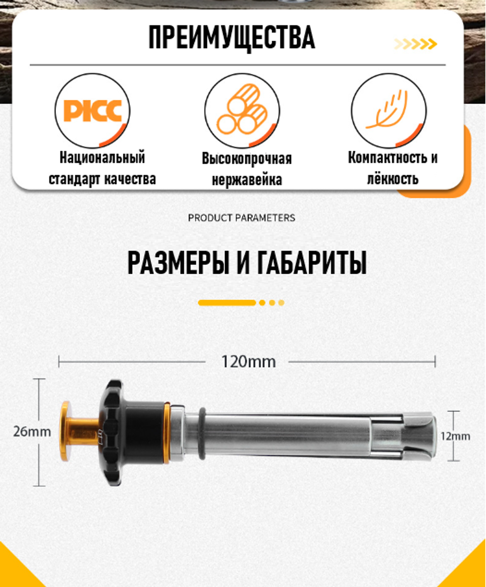 Съёмный анкер REICIO MDG4 12/80 мм