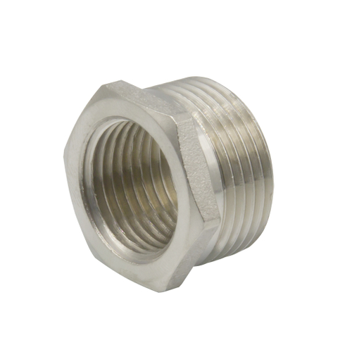 Футорка 3/4'' - 1/2'' нар/вн никель