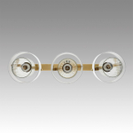 6593/3A MODERNI LN26 406 латунь/белый, металл/текстиль, стекло Подвес E14 3*40W 220V JANE