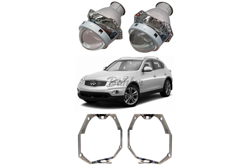 Готовый комплект для замены штатных линз с AFL для Infiniti EX J50 2007-2013 Тип №1