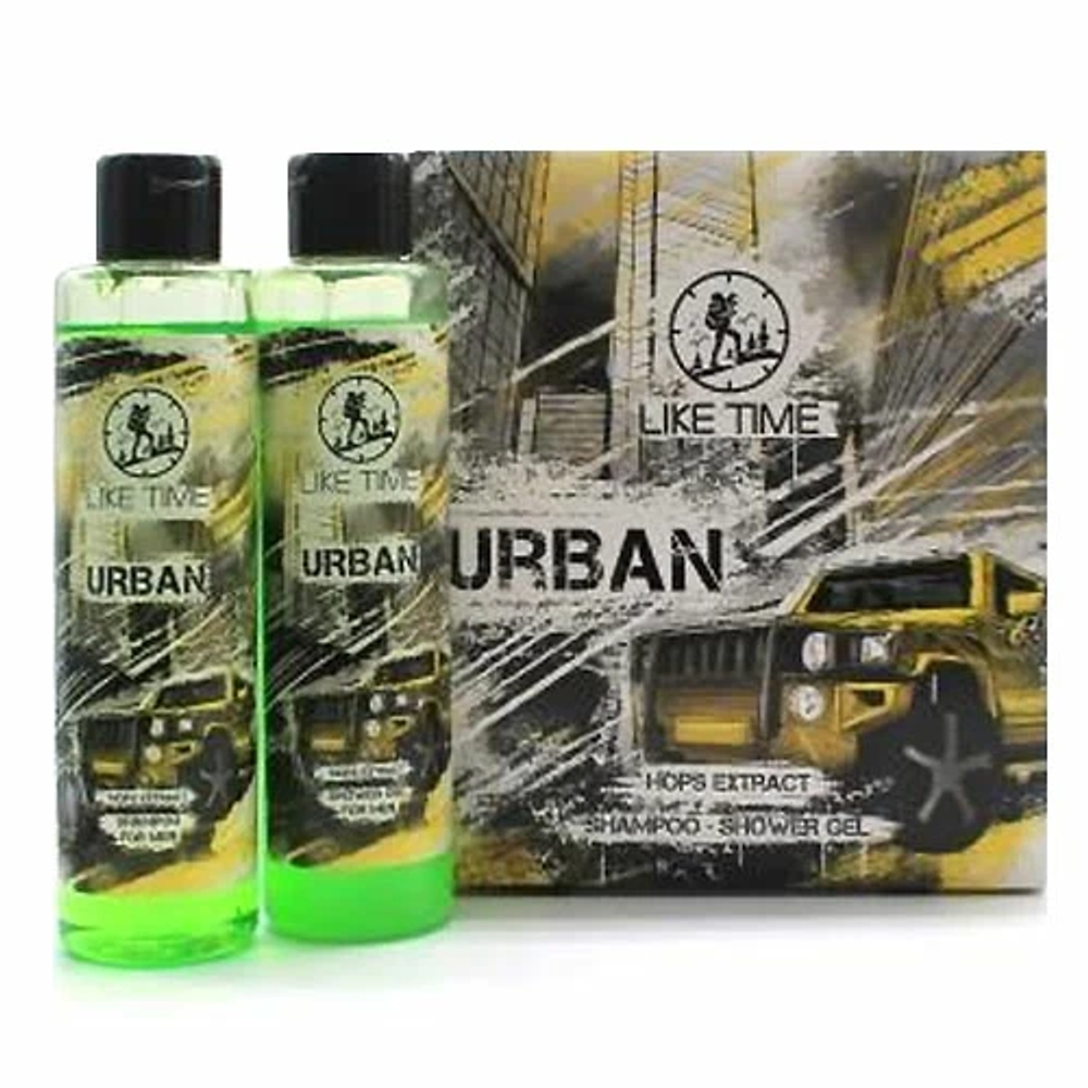 Like Time Men Набор подарочный Urban, (шампунь + гель для душа)