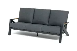 "Лотос" лаунж-зона 5-местная из алюминия, цвет темно-серый