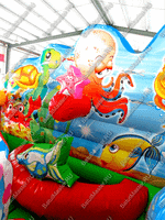 Коммерческий надувной батут "Царство морских зверей", 5*5*2.8 м