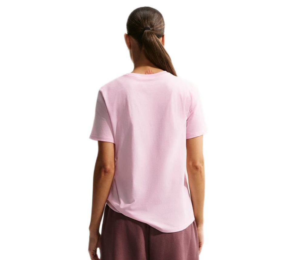 Женская теннисная футболка Nike Sportswear Club Essentials - pink foam/white
