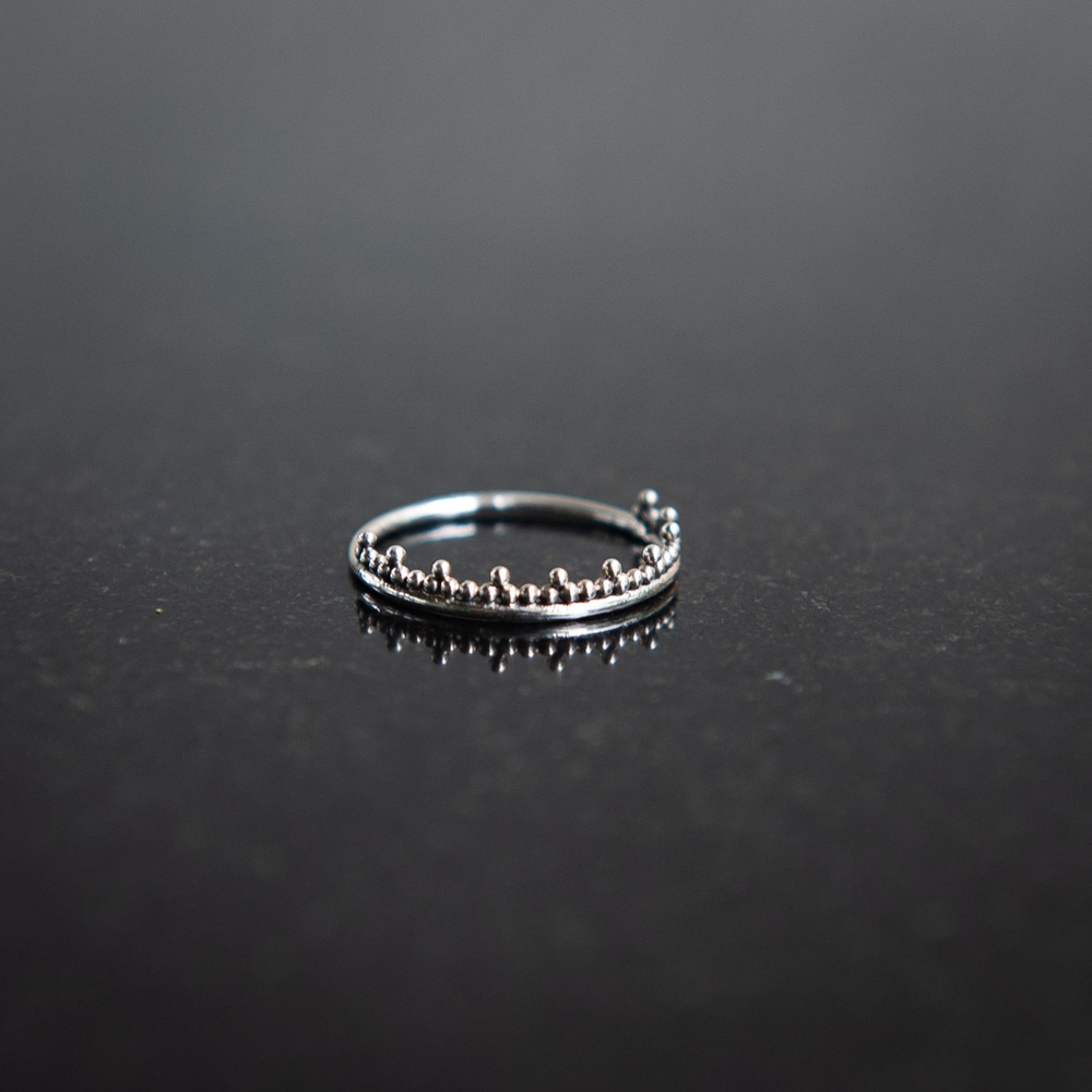 Кольцо КОРОНА-3, серебро