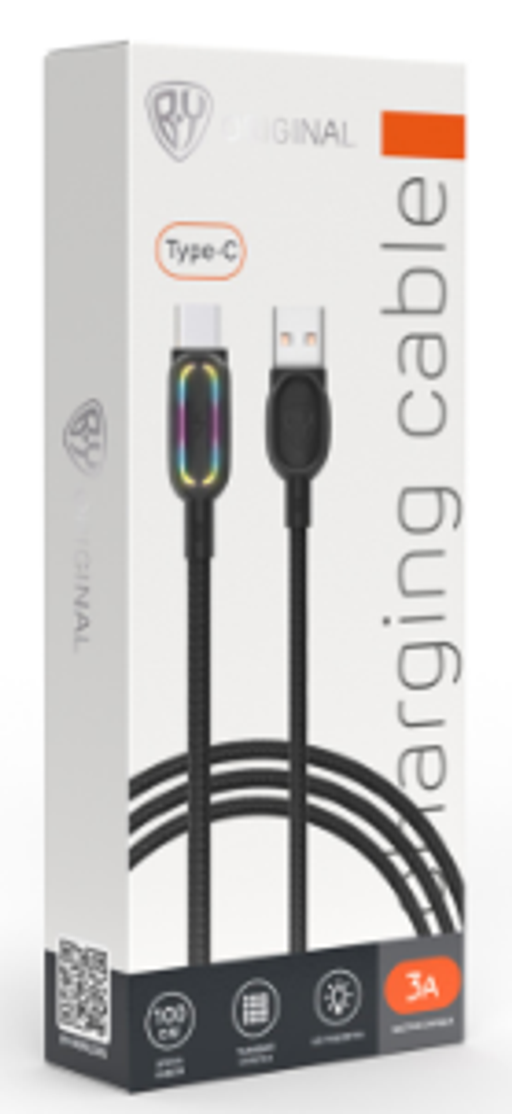 Шнур USB - Type-C  3,0Ам/1,0м белый Антарес, BY Original 931085