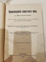 "Происхождение животного мира". 1902г.