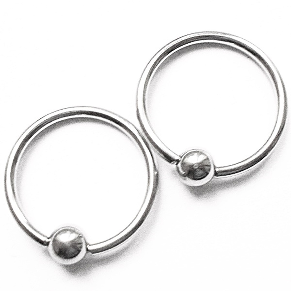 Сегментное кольцо для пирсинга 10х1,2х3 мм. Титан G23. 1 шт
