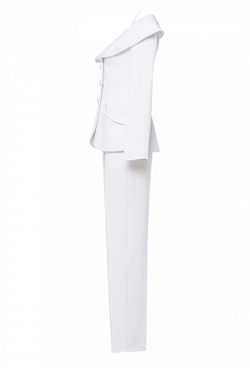 Костюм брючный белый 22-01-22 SS