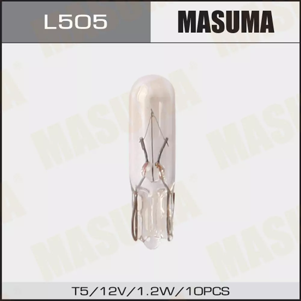 Галогенная лампа W1.2W 12V W2x4.6d Masuma