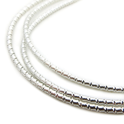 Канитель мягкая KAN/MS, 1,5 мм, глянец, белое серебро