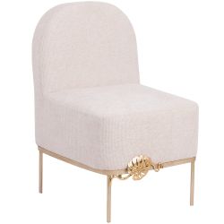 Кресло Monstera Deliciosa (Монстера) Айвори Мраморное золото