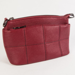 Маленький стильный женский повседневный клатч сумочка красного цвета из экокожи Dublecity DC806-3 Red