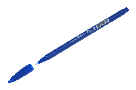 Ручка капиллярная "MultiPla" CROWN синяя 2мм корпус синий пластиковый