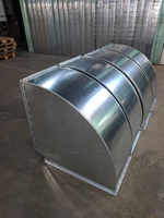 Отвод прямоугольный 150x250