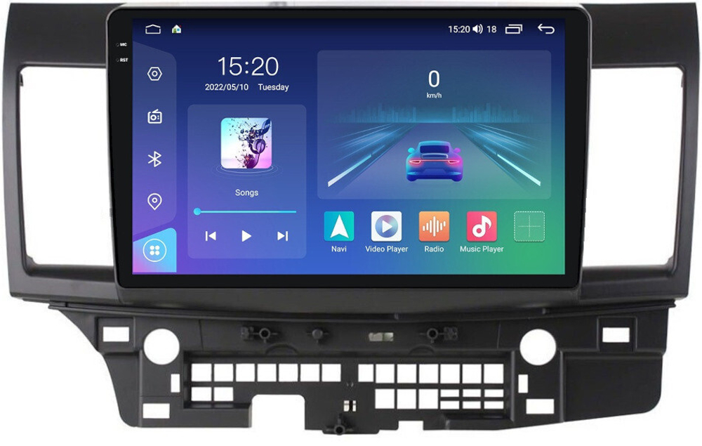 Магнитола для Mitsubishi Lancer X 2007-2016 - Parafar PF970LUX1RN2K на Android 13, QLED+2K, ТОП процессор, 4Гб+32Гб, CarPlay, 4G SIM-слот