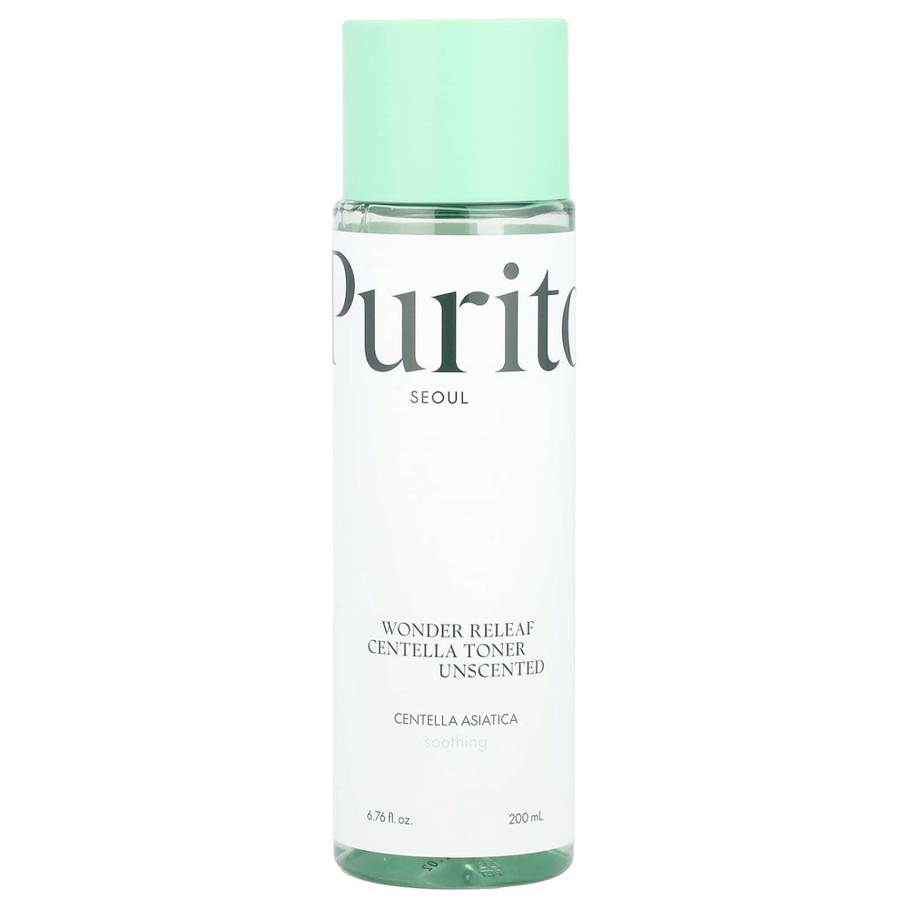 Purito, Wonder Releaf Centella, тоник с центеллой, без запаха, 200 мл (6,76 жидк. унц.)