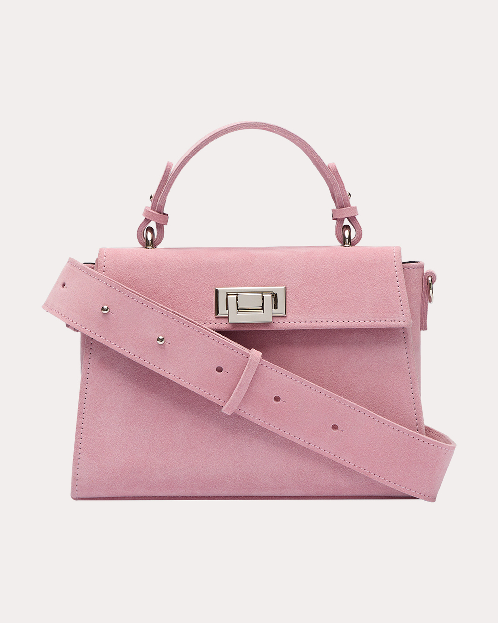 СУМКА "22" РОЗОВАЯ ЗАМША