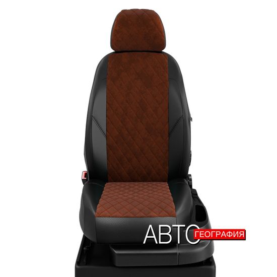 Чехлы на сиденья Ford Tourneo Connect (2002-2013) из алькантары "Ромб"