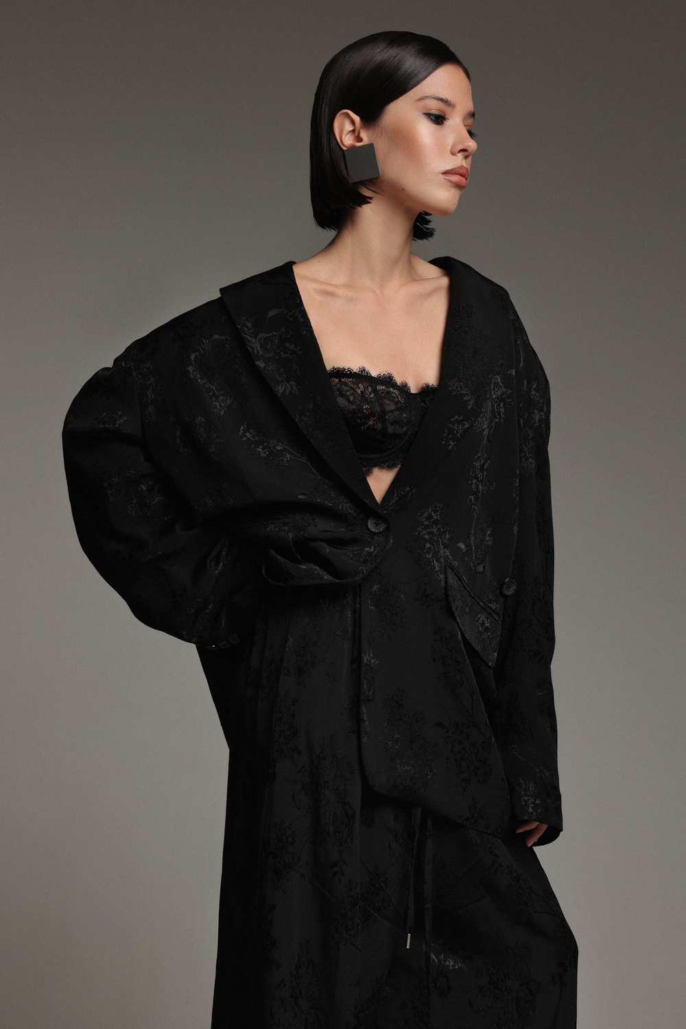 Жакет из жаккарда