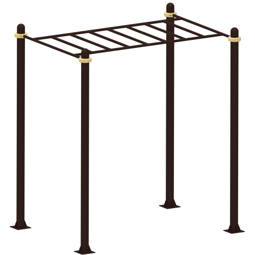 Спортивный комплекс №24, уличный рукоход 2250*1620*2700 мм., D=89 мм.