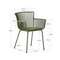 Садовый стул Surpika зеленый со стальными ножками