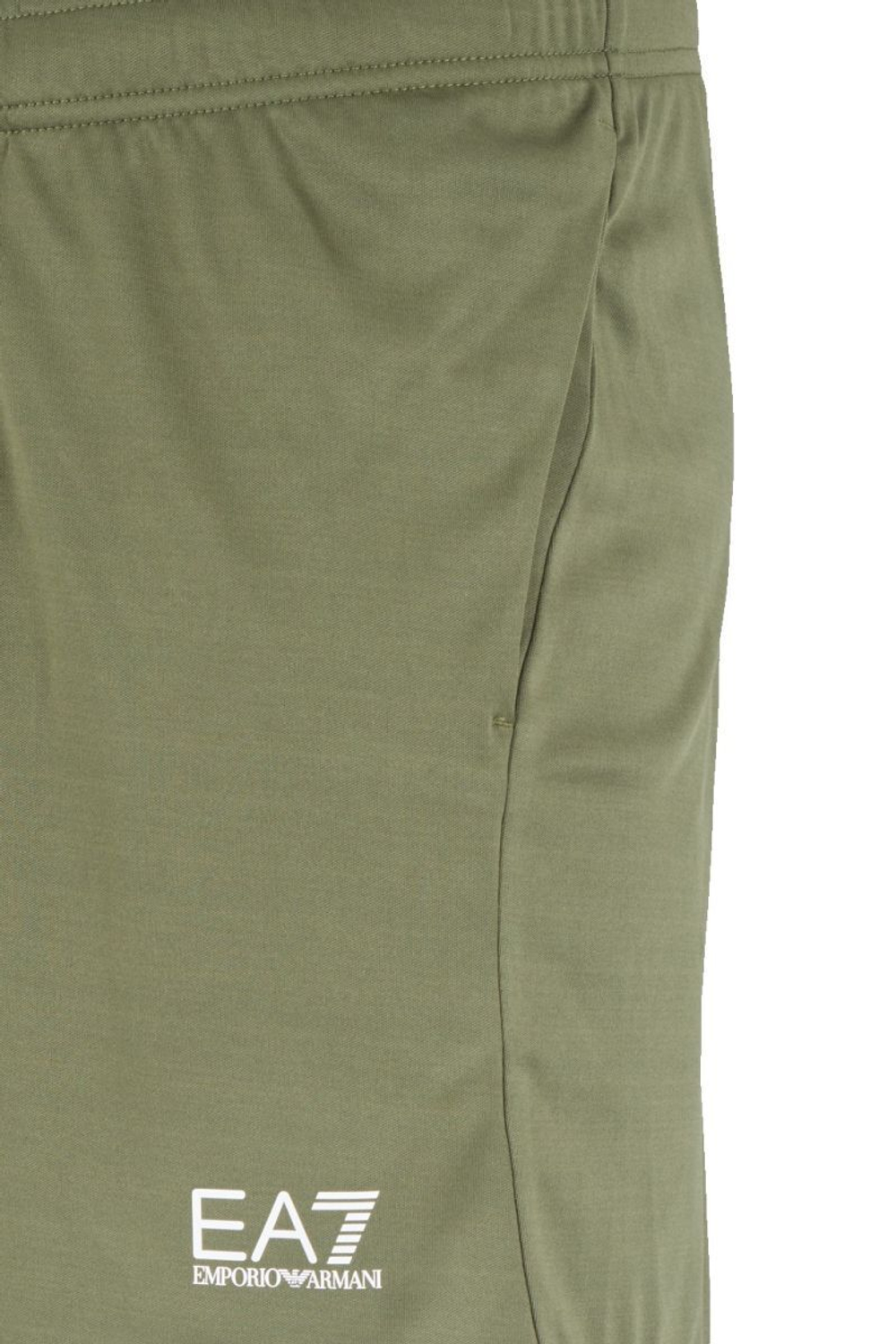 Мужские теннисные шорты EA7 Man Jersey - зеленый