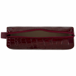 Пенал-косметичка BRAUBERG крокодиловая кожа 20х6х4 см "Ultra maroon" (3 штуки в упаковке)