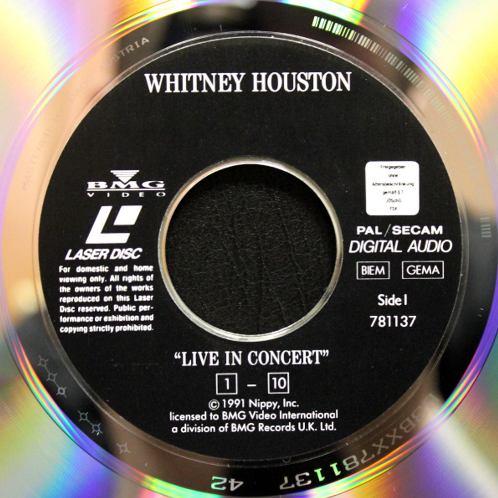 Whitney Houston / In Concert (LD)