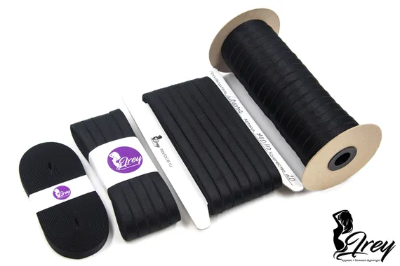 170 740/10 Бретель глянец Lauma 10 мм, черный 170