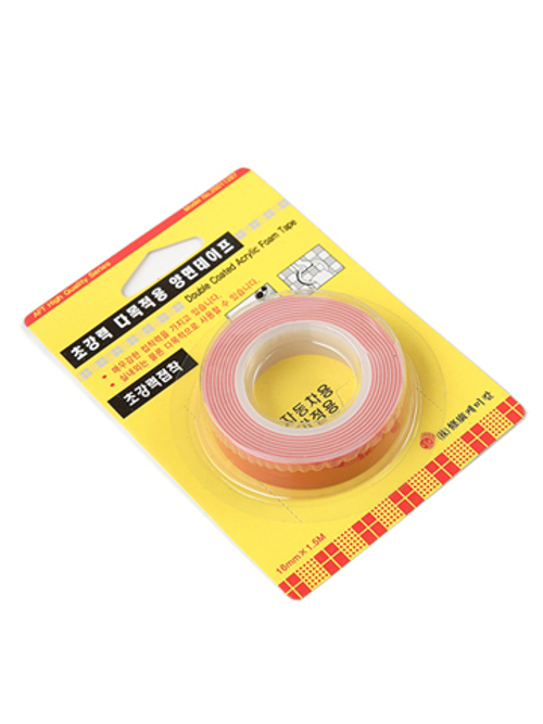 Лента клейкая двусторонняя, 16 мм, 1,5 м 16X15