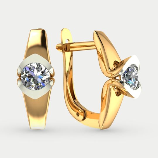 Серьги золотые