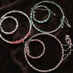 Браслет-обруч. Пектолит и Жемчуг