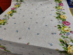 Рогожка / Пионы скатерть