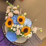 Букет из подсолнухов «Полевой роман»