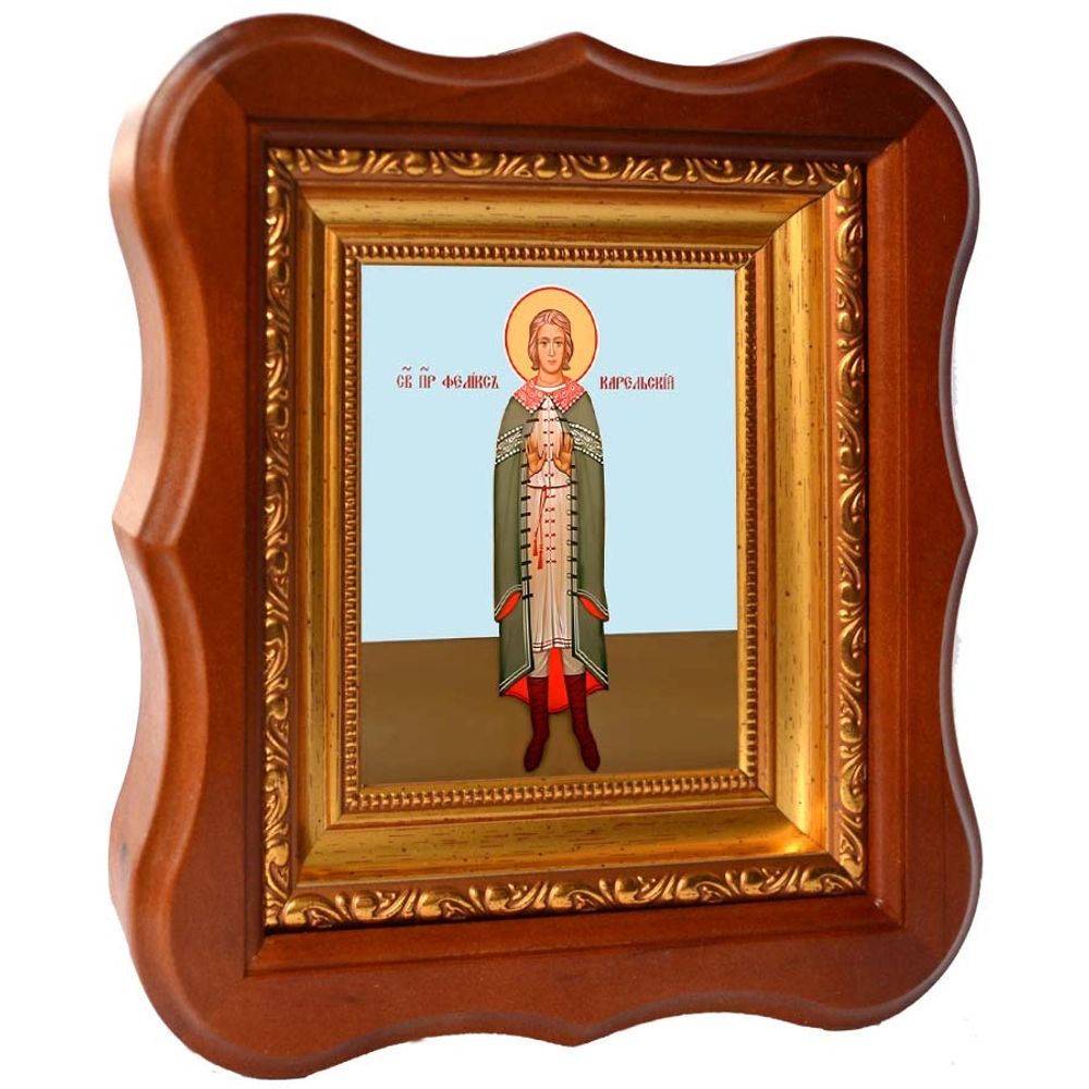 Феликс Карельский преподобный. Икона на холсте.