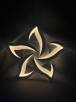 Светильник потолочный светодиодный, LED 70 Вт, до 20 кв м, черный