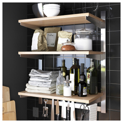 IKEA KUNGSFORS  (ИКЕА КУНГСФОРС)  -  Подставка для ножей/листопад, нержавеющая сталь/ашмир