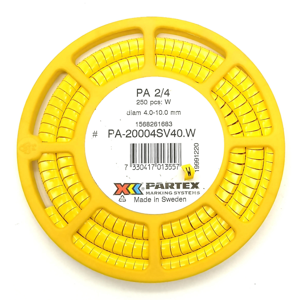 Маркер кабельный сеч.4-10мм PA 2/4 Weidmuller PARTEX РА-20004SV40.W 1568261683 (250 шт.)