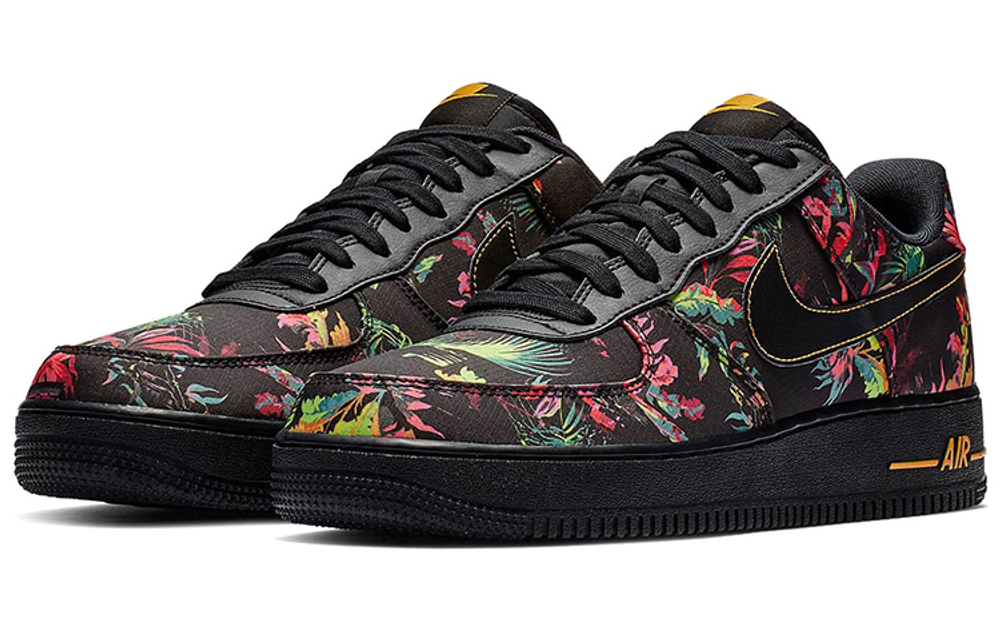 Nike Air Force 1 Low Black Floral Hyper Sneakers